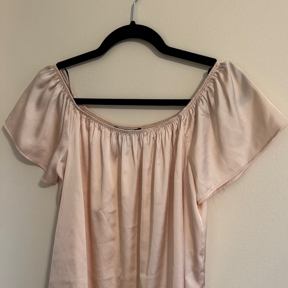 Forever 21 Soft Cream Off Shoulder Top